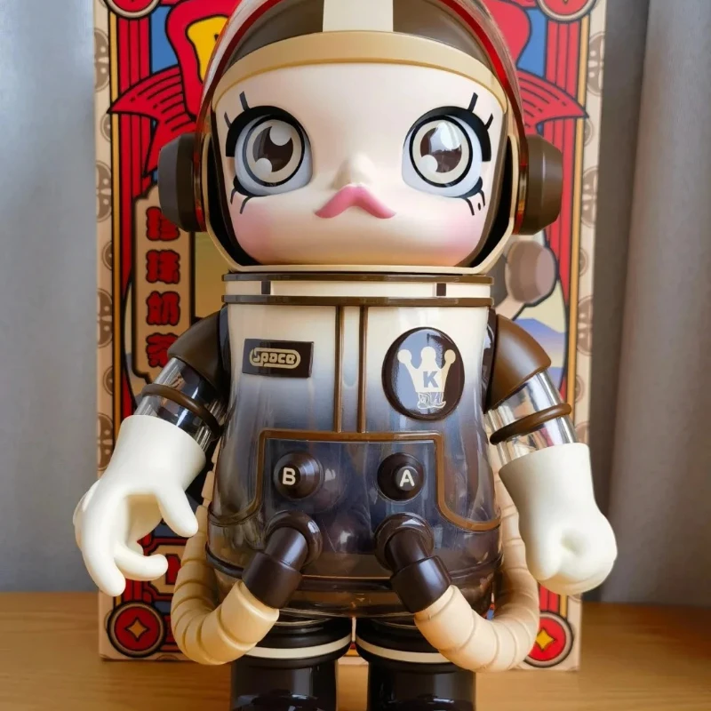 حقيقية البوب مارت ميجا سبيس مولي 400% لؤلؤة الحليب الشاي سلسلة ميجا سبيس مولي ميلين الباندا Kawaii أنيمي عمل هدية عيد الميلاد