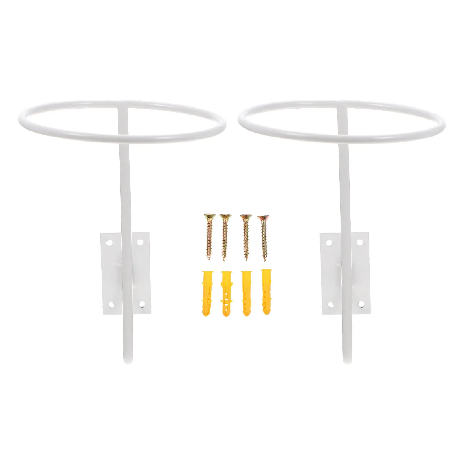 2Pcs Holder Carbon Steel Storage Rack Wall Mounted Functional Multi-Purpose Motorcycle Hanger Coat Display