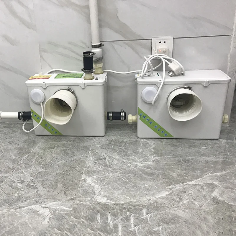 Левый и правый (горизонтальный) Моторный автоматический канализационный насос, электрический дробильный туалет, специальный септик, подъемник канализации