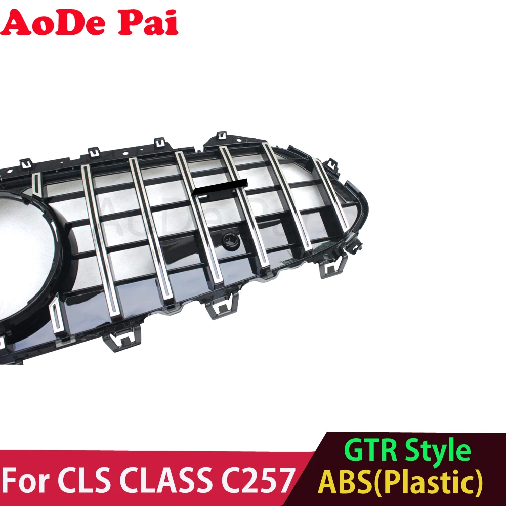 CLS260 CLS350 CLS450 GTR Style Front Grill Grille Mesh for Mercedes Benz CLS Class C257 CLS53 2019+