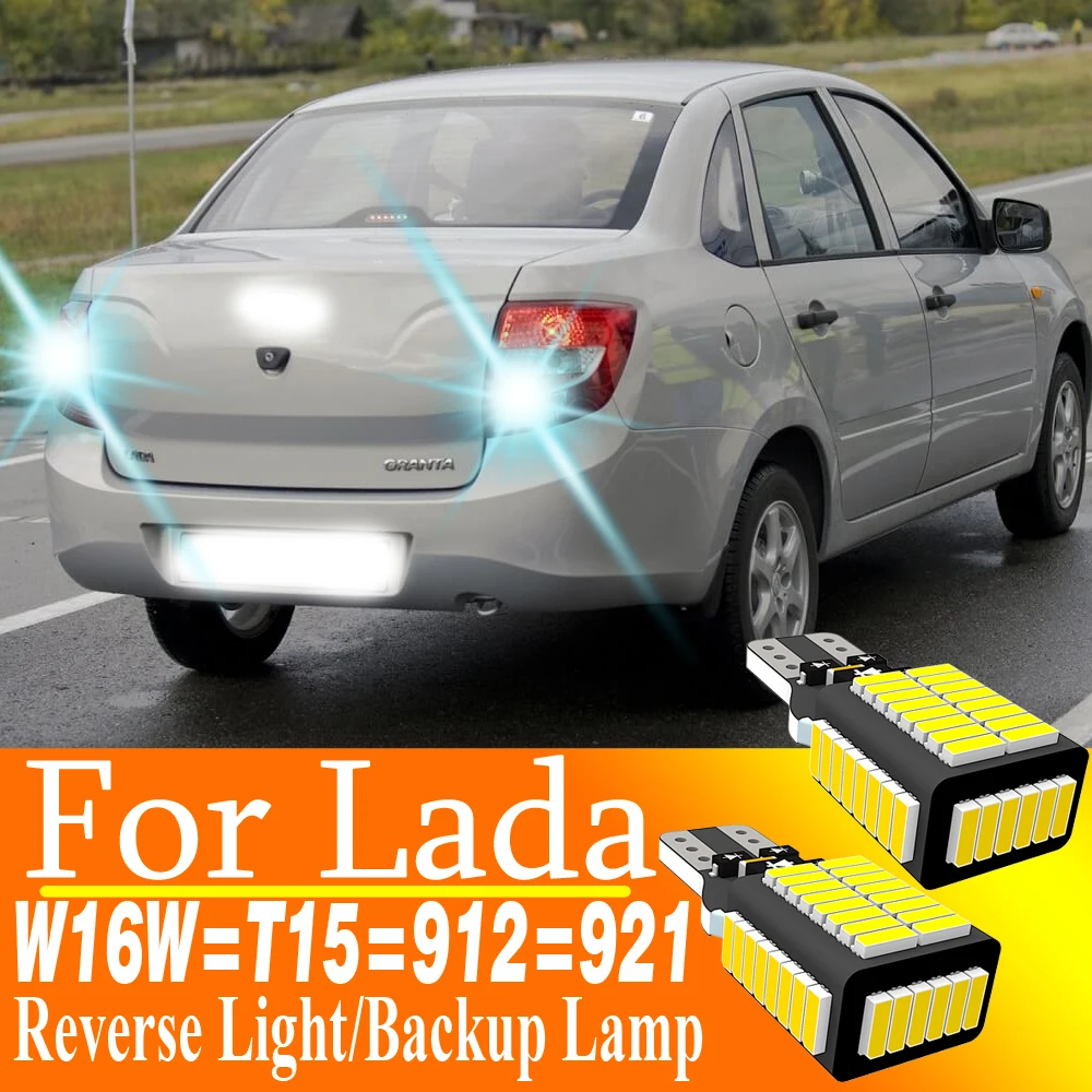 

2pcs W16W T15 921 Led Canbus Reverse Light Auto Diode Bulb Backup Lamp 912 12v W2.1x9.5d For Lada Granta Vesta SW Xray Kalina