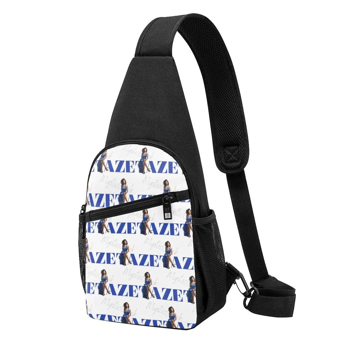 Zeta Phi Beta Sorority Greek Letter 1920 Chest Bag Men Sling Crossbody Backpack Chest Bag Travel Hiking Daypack Shoulder Bag