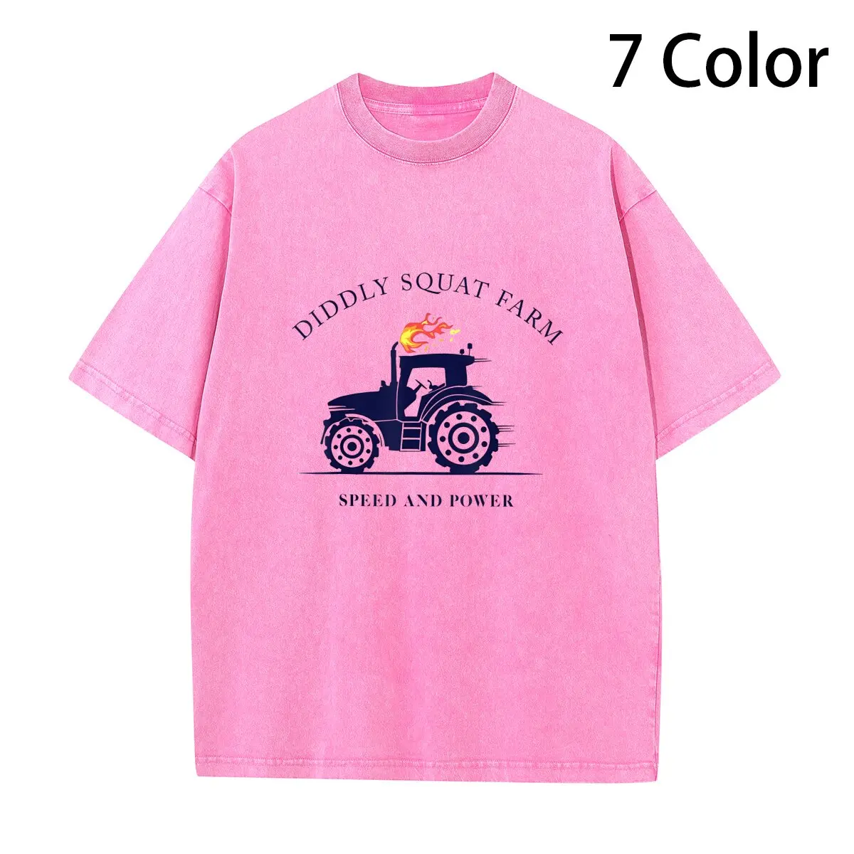 

Идеальная конструкция трактора, не приседает на ферму, скорость и мощность футболки