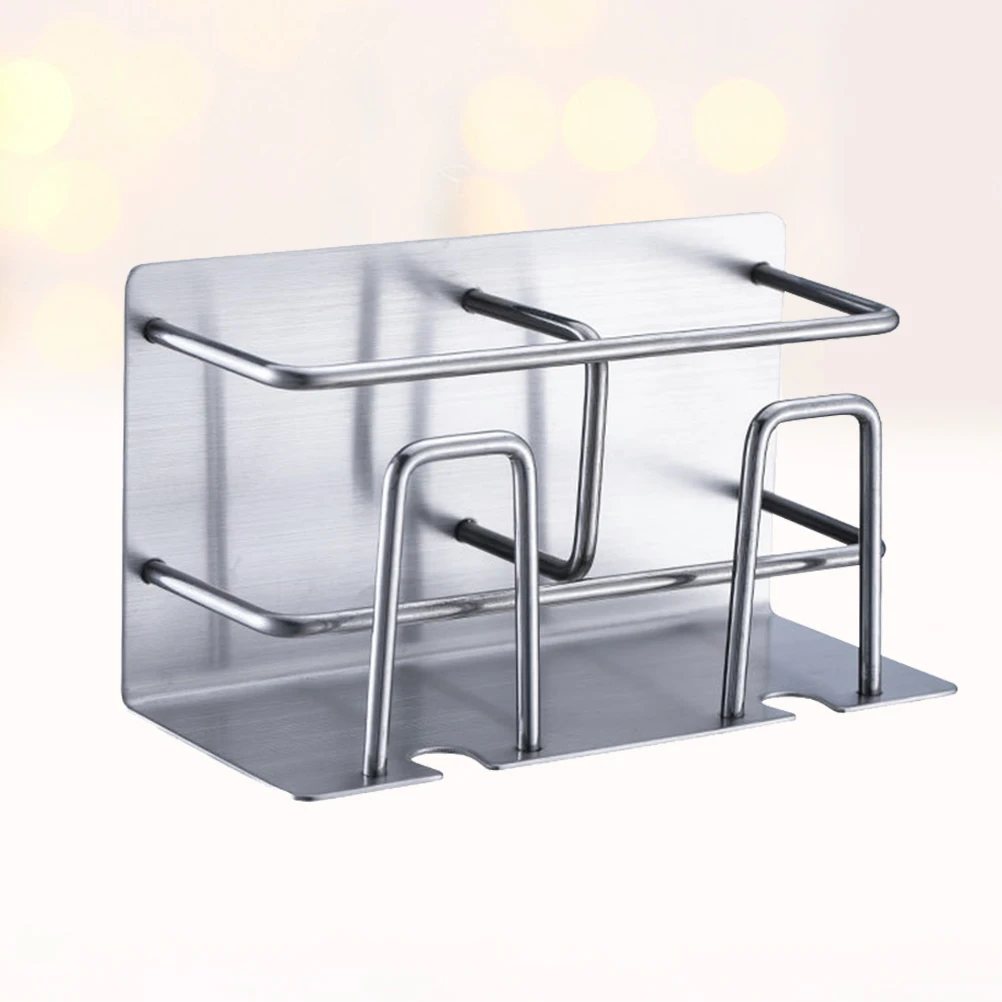 

Wall Mounted Toothbrush Holder Stainless Steel St Bathroom Storage Rack Suction Cup Design Space Saving Home Hotel Use