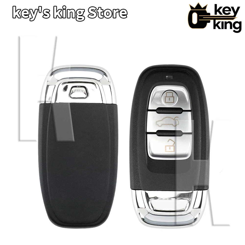 KK Replacement Car Remote Key Shell Case For Audi A4 A5 A6 A7 A8 Q5 8T0959754C 754J 3/4 Buttons With Uncut Blade