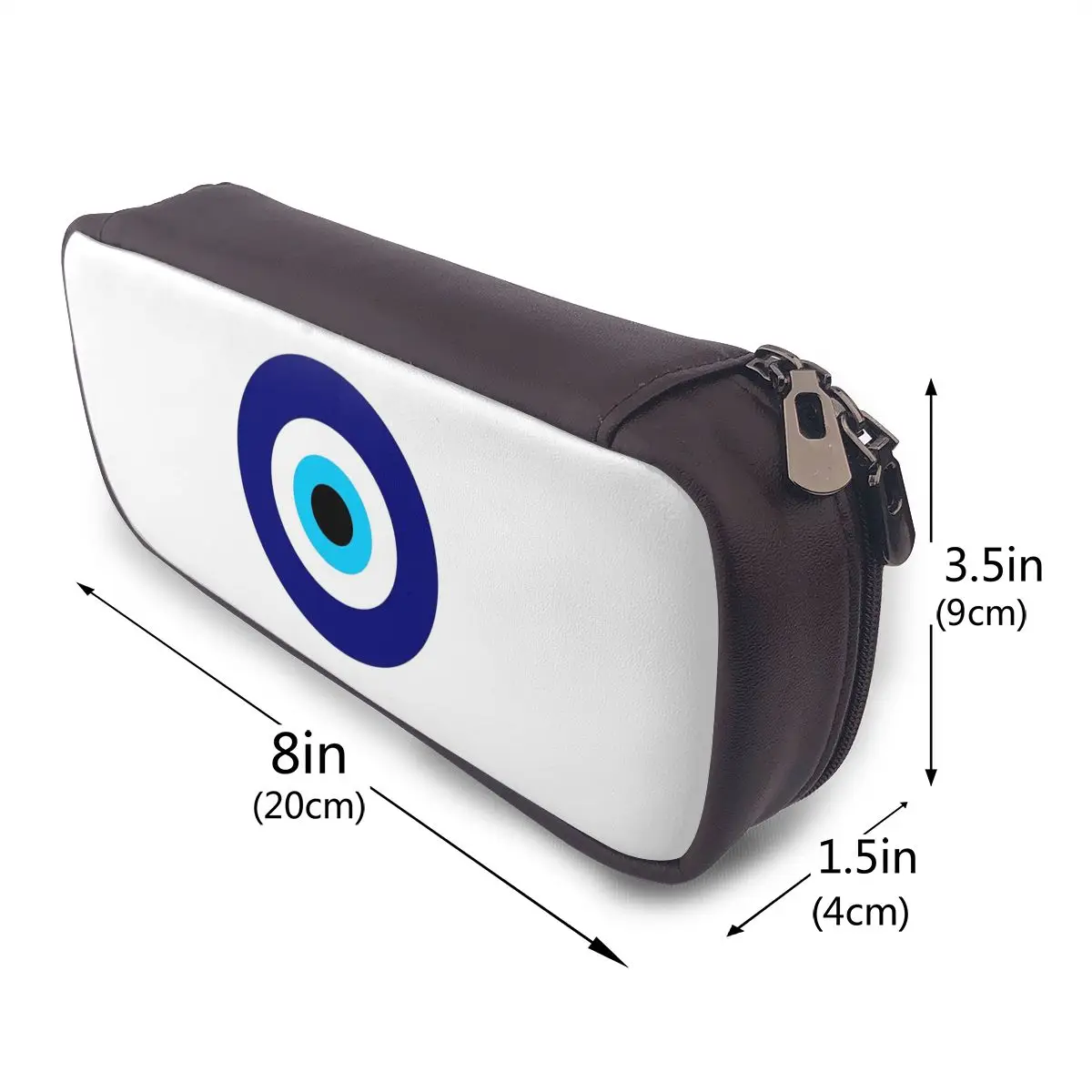 Magic Eye Five Set Evil Ey Leather Pencil Case for Boy Girl Gifts Pen Box Pencil Bag Stationery Supplies Pen Holder Bag