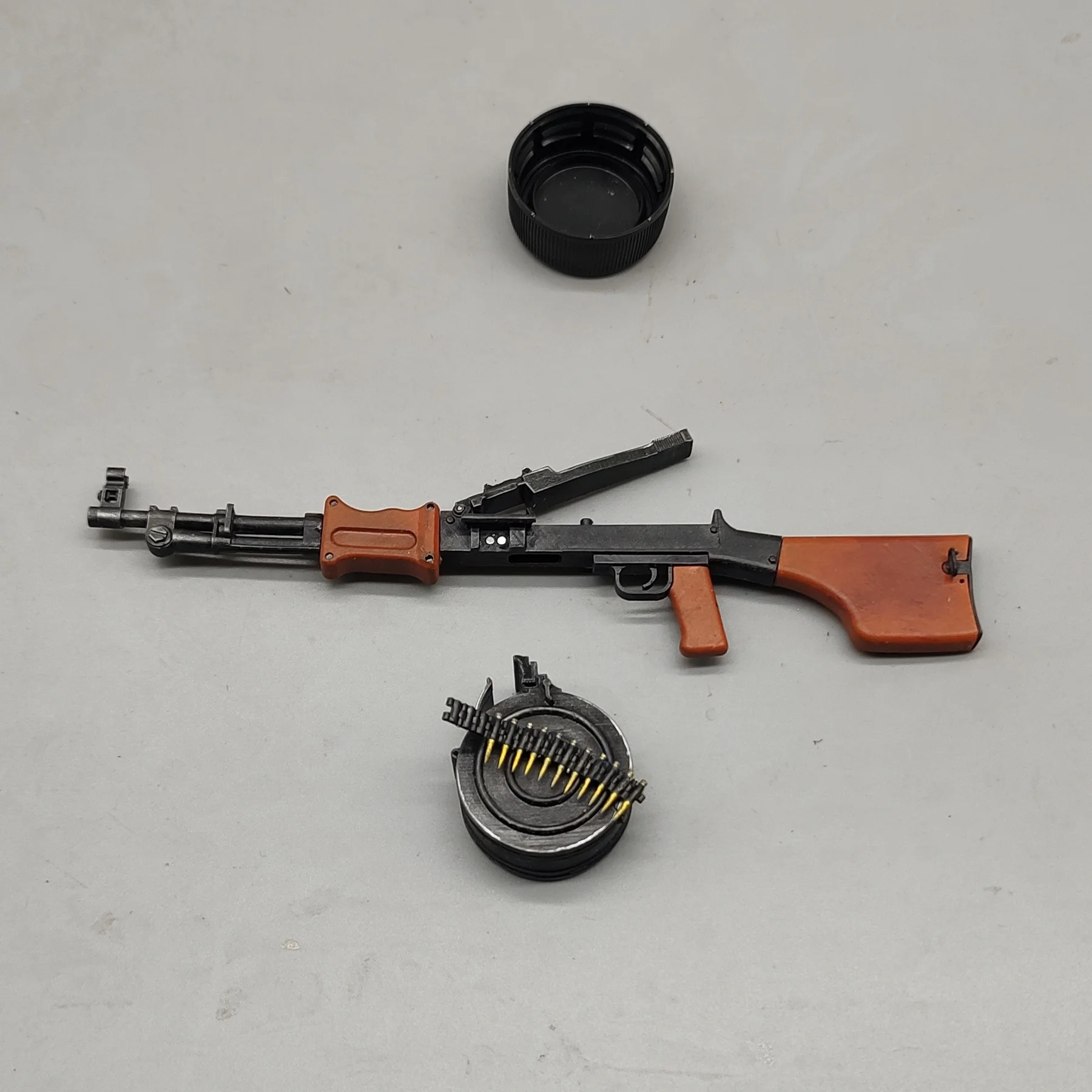Modelo soviético RPD LMG impreso en 3D, escala 1/6, réplica precisa de pistola de juguete en miniatura para figura de acción, pantalla de escritorio