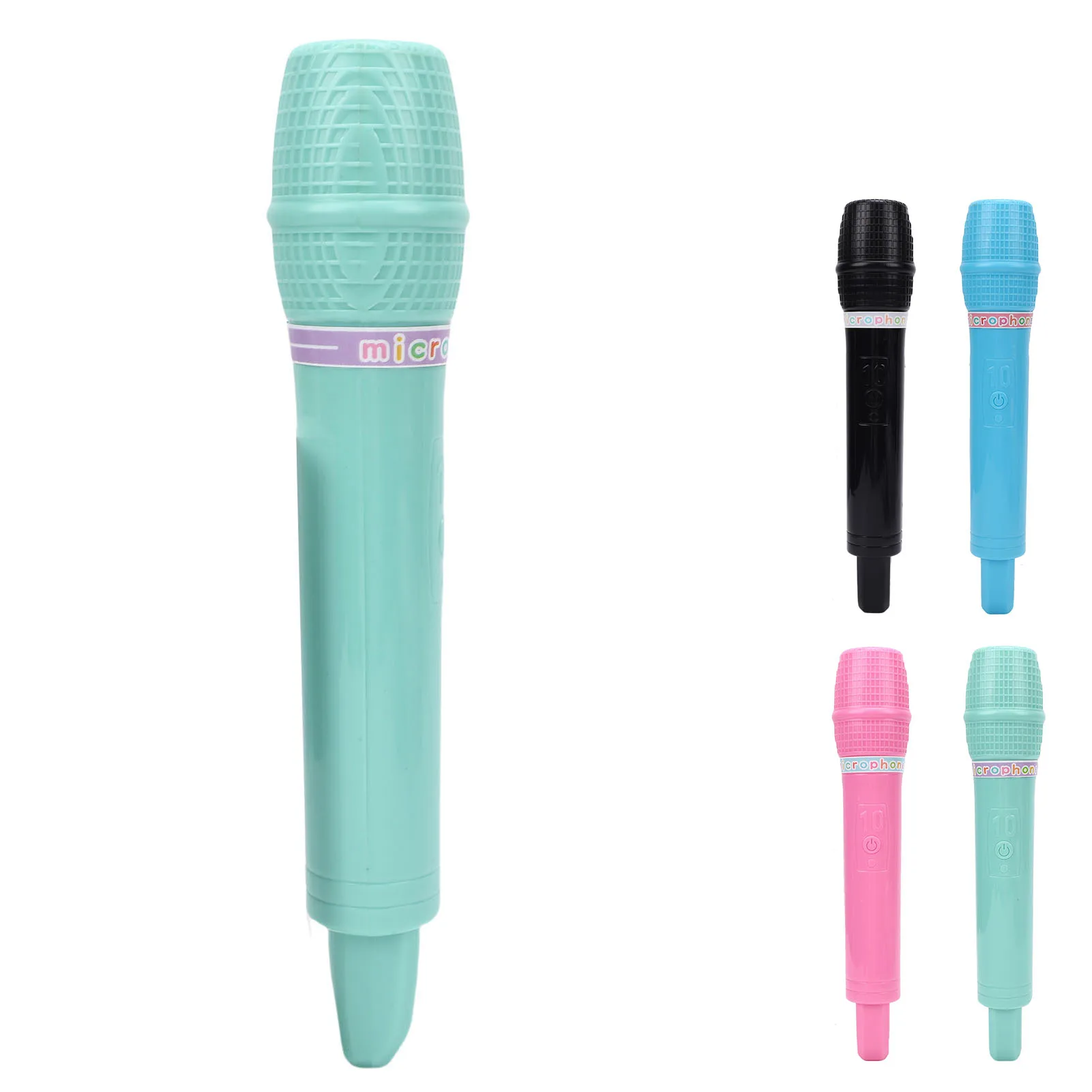 Microphone  Plastic Pretend Microphone Prop Simulate Speech Practice Mic for Cosplay Birthday Party Favors Costume Play