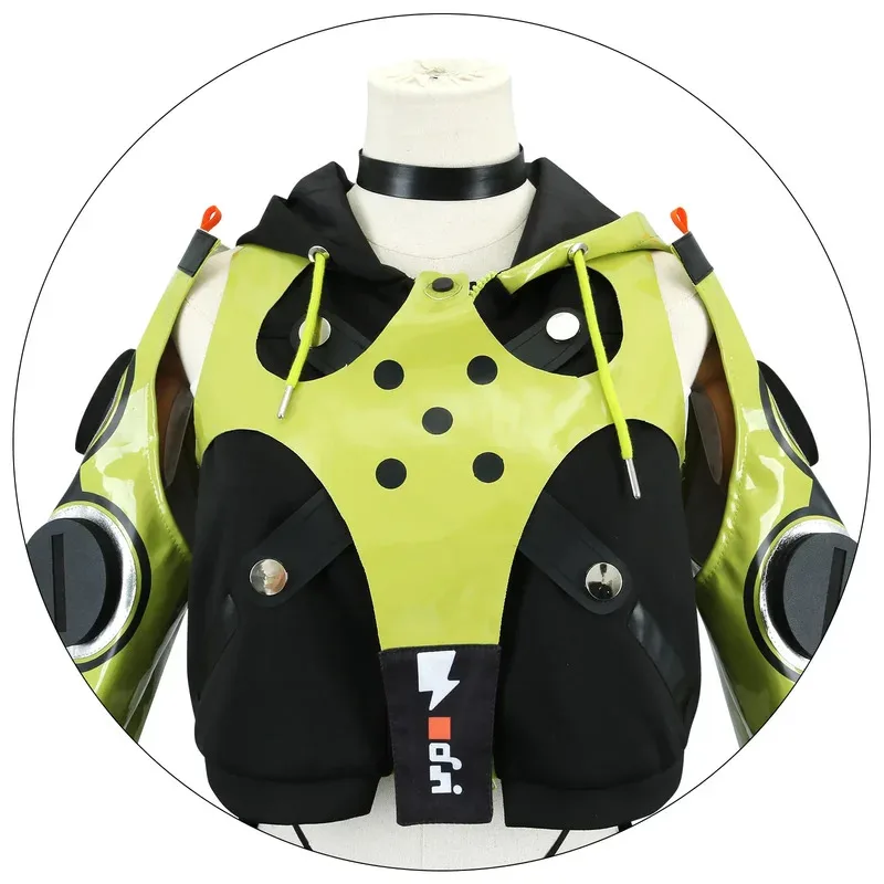 Zenless منطقة صفر أنبي ديمارا تأثيري حلي شعر مستعار فستان موحد سماعة الدعائم المذهلة الحارس حفلة الهالوين النساء