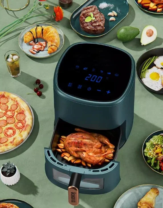 New no-turn visual air fryer household large capacity intelligent oil-free automatic touch screen oven all-in-one machine