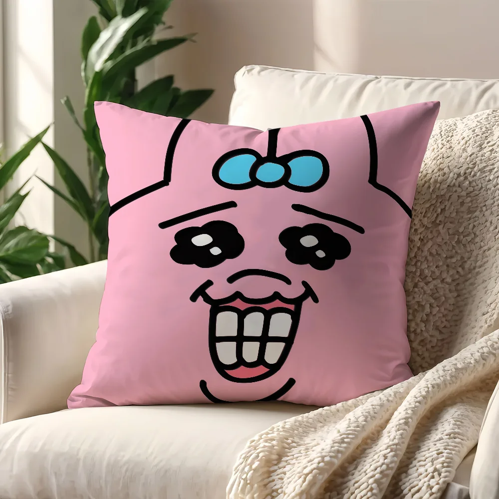 Cartoon O-Opanchu Usagi cushion cover For Pillow Sofa Printing Decoration Room Home Office Coffee Shop Car Nordic Simplicity