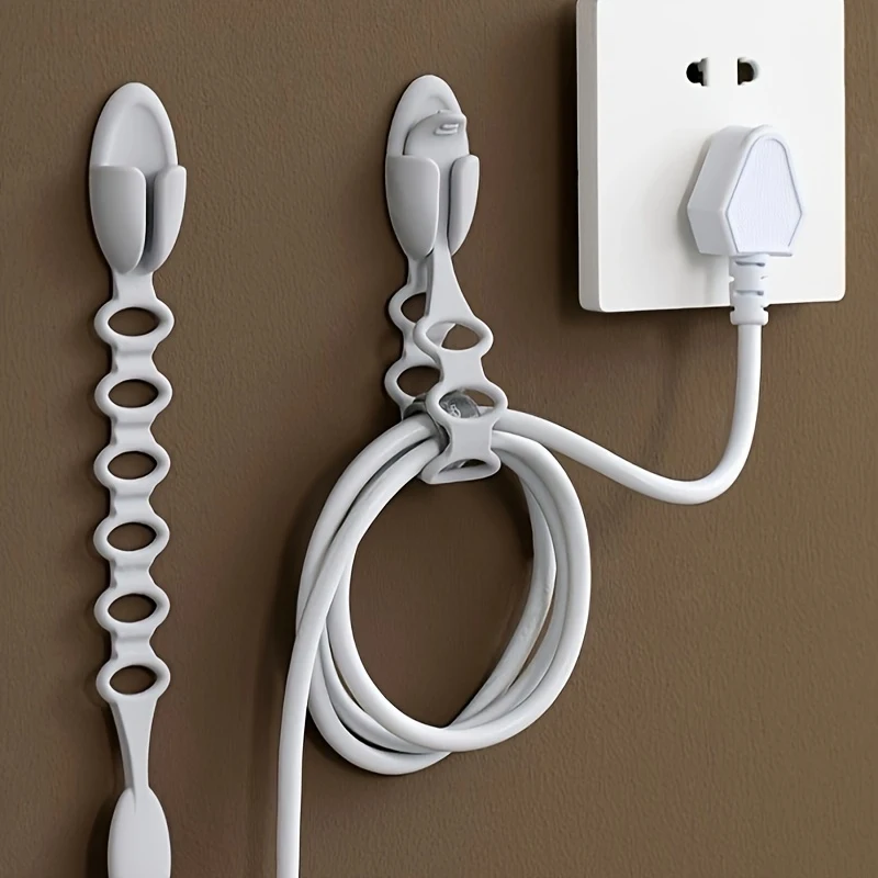 1pcs Plug Socket Kitchen Wire Storage Multifunctional Bundling Rope Data Cable Organizer Cable Winder