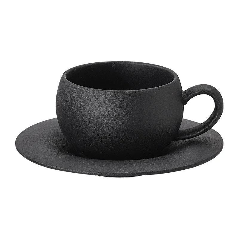 Ensemble de tasses à café et soucoupes interchangeables, four en céramique, tasses de petit déjeuner chinoises créatives, ustensiles pour boire du thé de l'après-midi  15