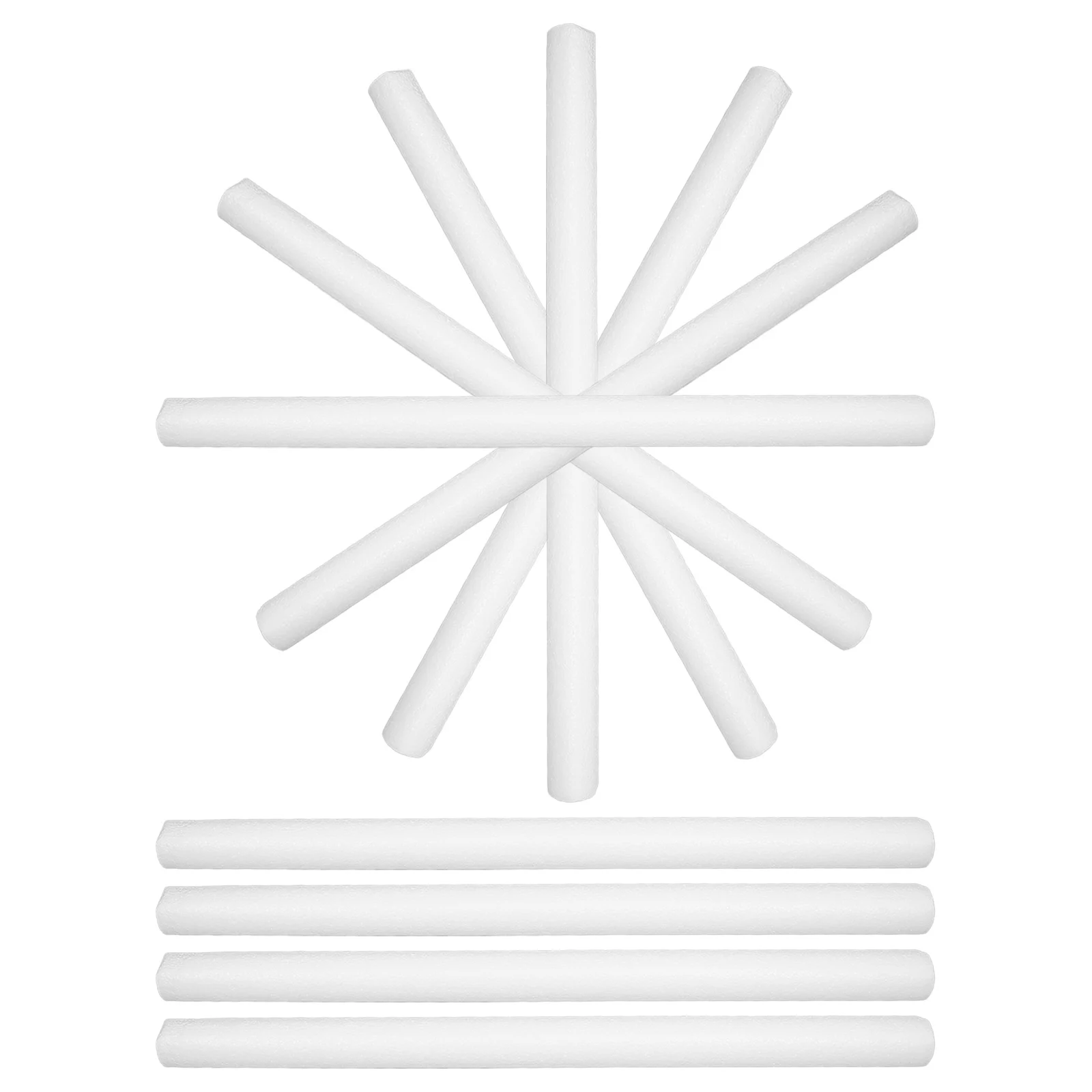 10pcs Anti Vibration Foam Rods Reinforced Packing Inserts For Oil Paintings Calligraphy Murals Multi-Use Delivery Protection