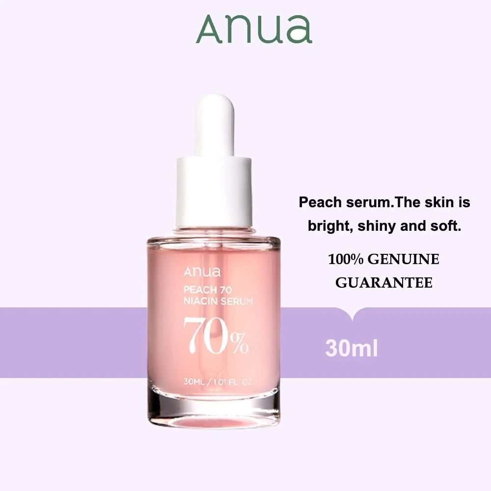 Anua Peach 70% Niacinamide face Serum brightening Hydrating Reduce / Minimize Pores 30ml