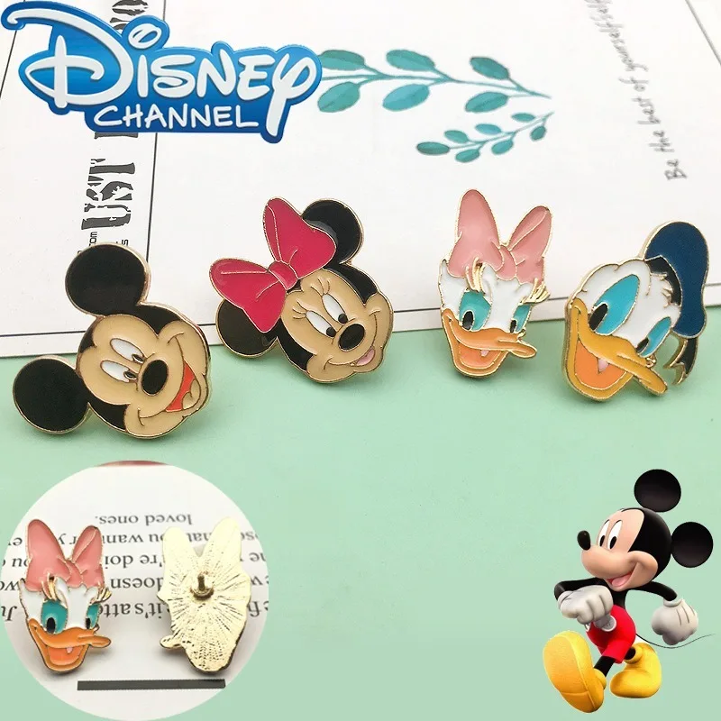 

Disney Mickey Mouse Pin Anime Figure Kawaii Brooch Enamel Lapel Pin Accessories Cute Cartoon Badge Backpack Decoration Kids Gift