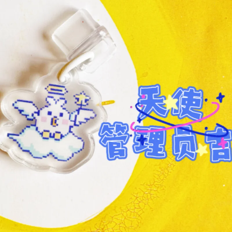 تماغوتشي Kawaii الغبار التوصيل الاكريليك الملاك الشيطان نوع-C تماغوتشي Uni التبديل Kawaii قلادة قلادة هدية عيد ميلاد 4u بيكس يلتقي