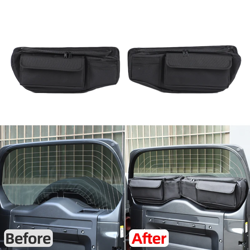 

Car Organizers Tailgate Window Storage Bag Trunk Storage Bag Car Trunk Box For Land Rover Defender 90 110 130 L663 2020-2026