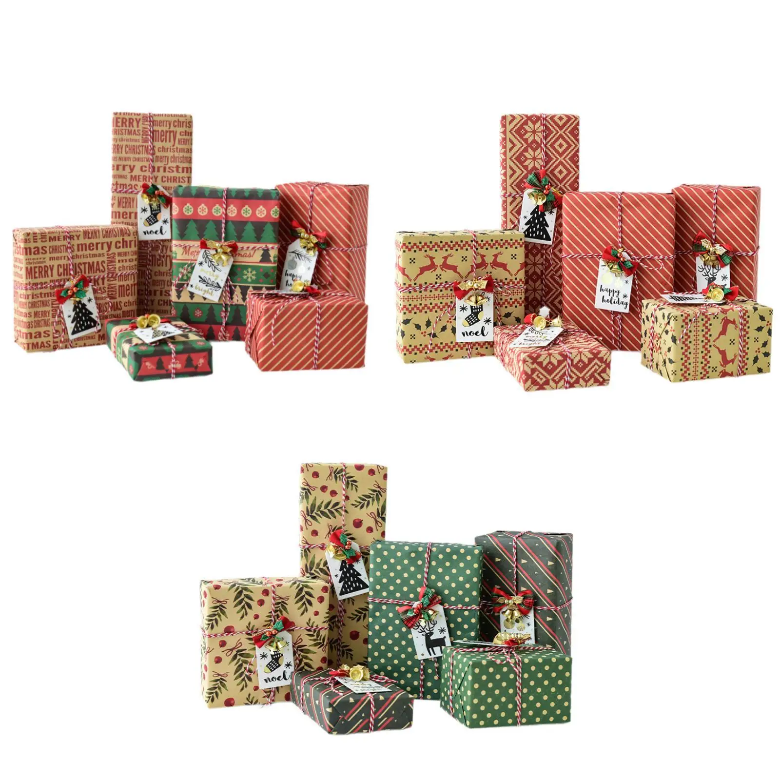 6 pçs caixas de presente de natal decorações decorativas caixas de presente de natal caixas de presente de natal para férias internas escritório casa quarto