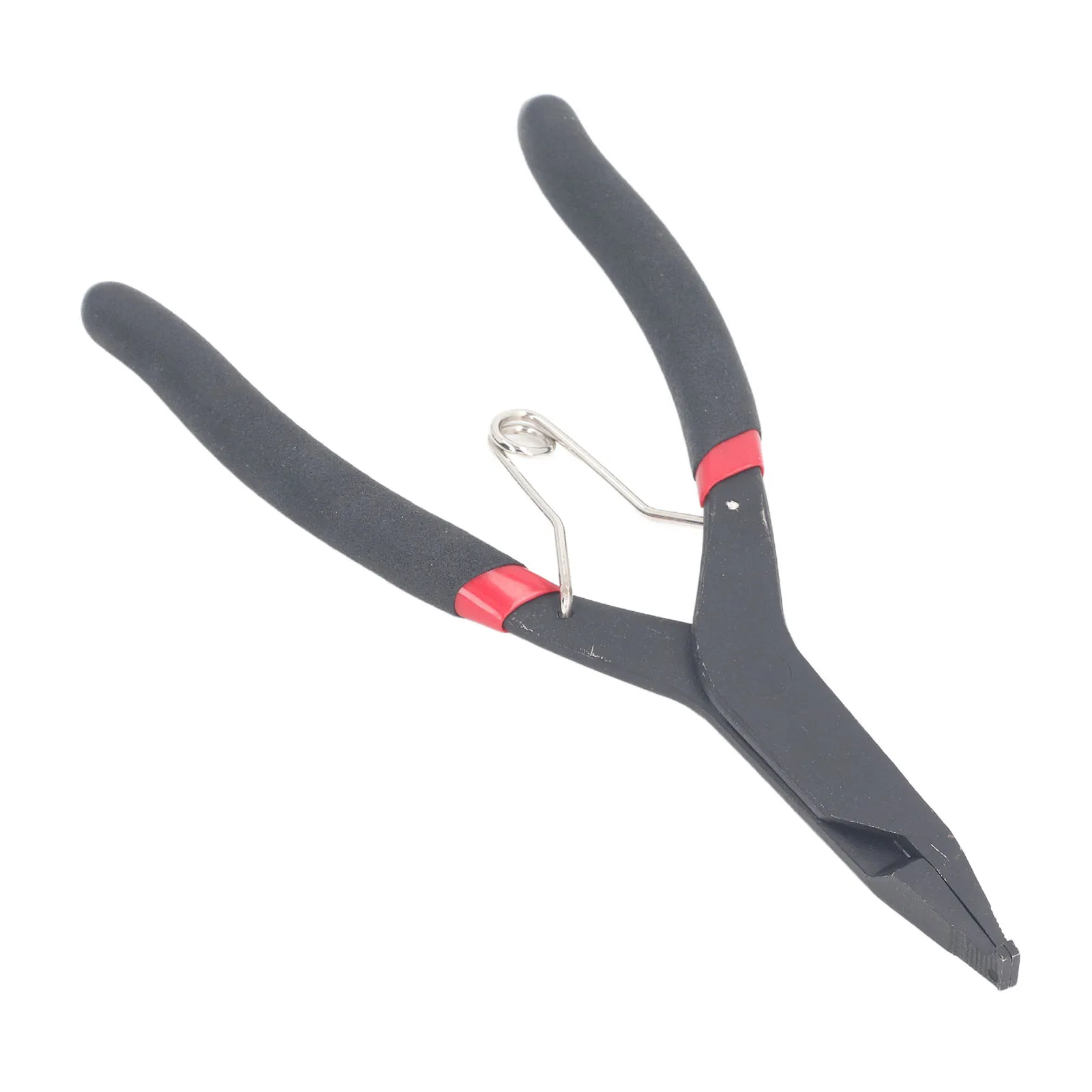 Pince à serrage à tête plate 90 °   Pince à anneau de verrouillage à pointe coudée, ouverture de 40mm, épaisseur de 2mm, poignée ergonomique en Pvc, acier à haute teneur en carbone