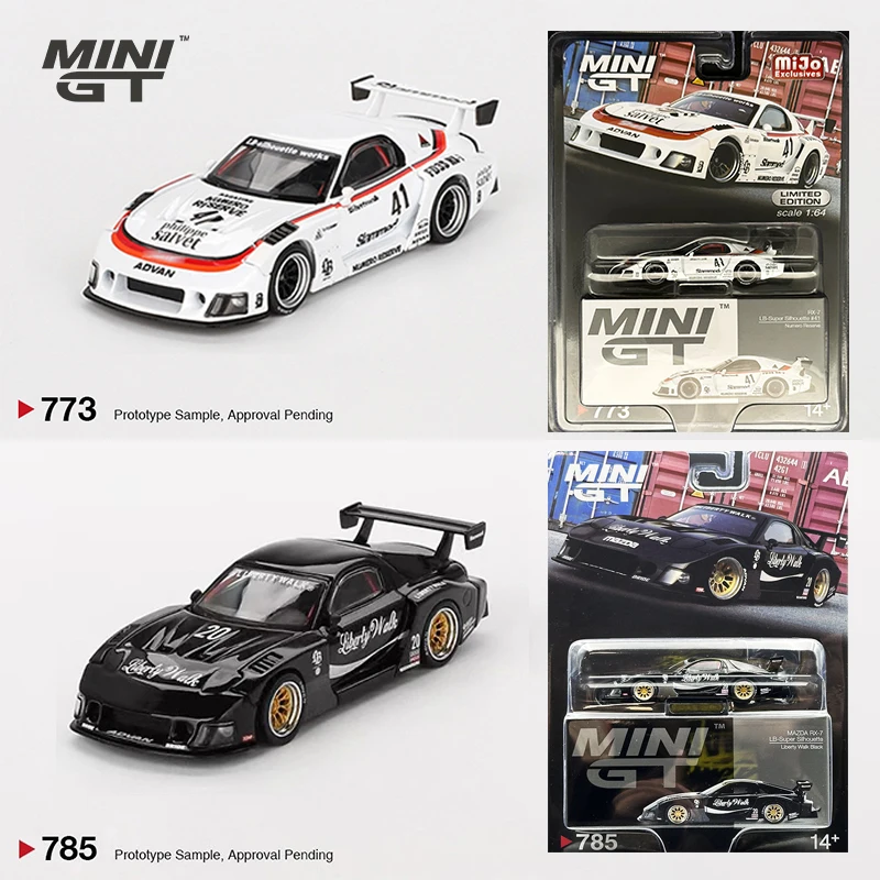 MINIGT 1:64 LBWK RX7 FD3S LB Super Silhouette Diecast Diorama Model Collection Toys 773 785