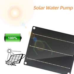 6W Solar Fountain Pump with 6 Nozzles Solar Powered Pump Water Sprinkler Sprayer for Bird Bath Garden Ponds Pool and Fish Tank