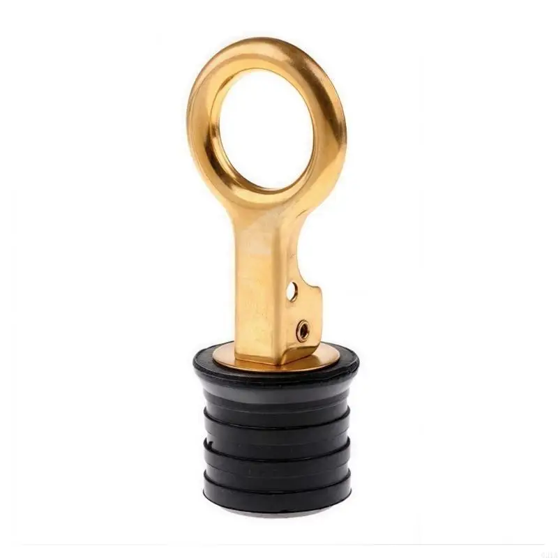 Premium Brass 1in Marine Drain Plug for Yachts Boats and Kayaks Rotating Lock