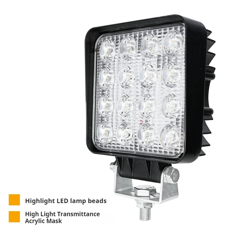 4-calowe światło robocze LED Światła do jazdy Bar Offroad Spotlight 12V 24V Dla Jeep Truck Car Motorcycle Tractor SUV ATV Reflektory LED