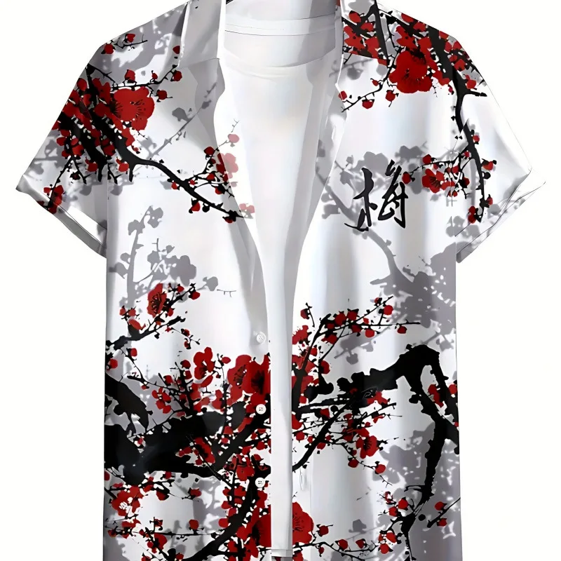 

Men's Short Sleeve Shirt K 88535 Short Sleeve Button up Casual Shirt Other Material 100% Spring 2026 Non-Stretchable