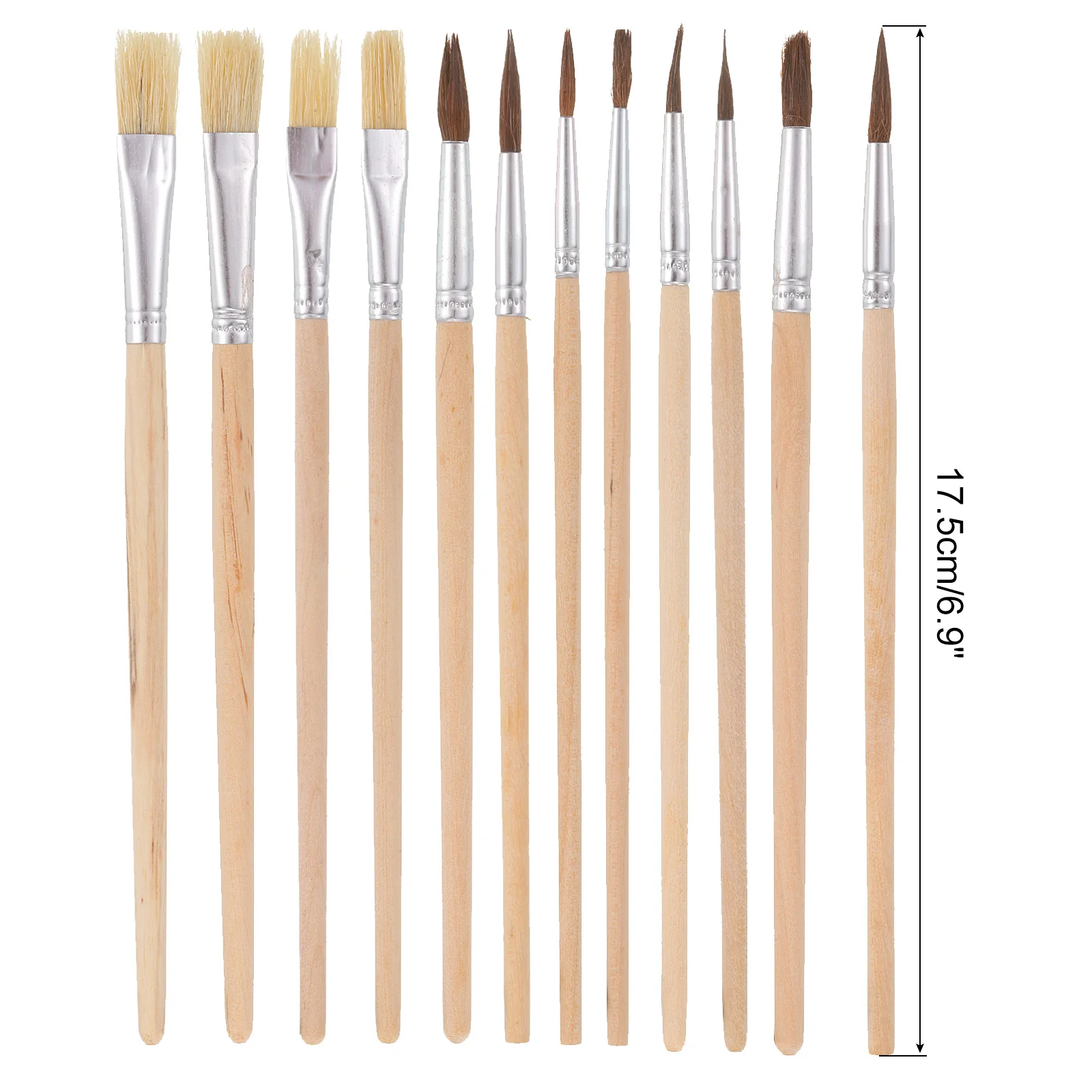 

12Pcs Watercolor Brushes Acrylic Paint Brushes Set Small Paintbrushes with Palette Wood for Acrylic Painting Art Face DIY Crafts