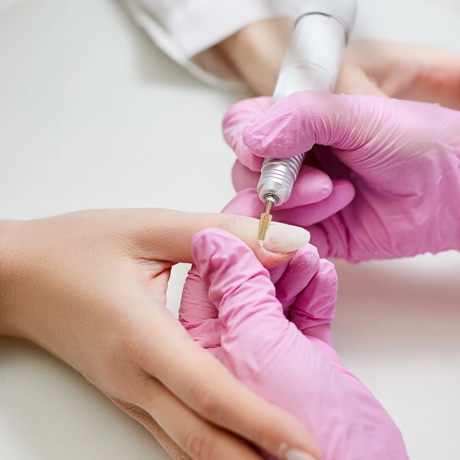 Testa per molatura delle unghie Punta per lucidatura durevole Rimodellare le unghie Rimuovere la pelle morta Strumento per molatura per manicure Forniture per punte da trapano per nail art