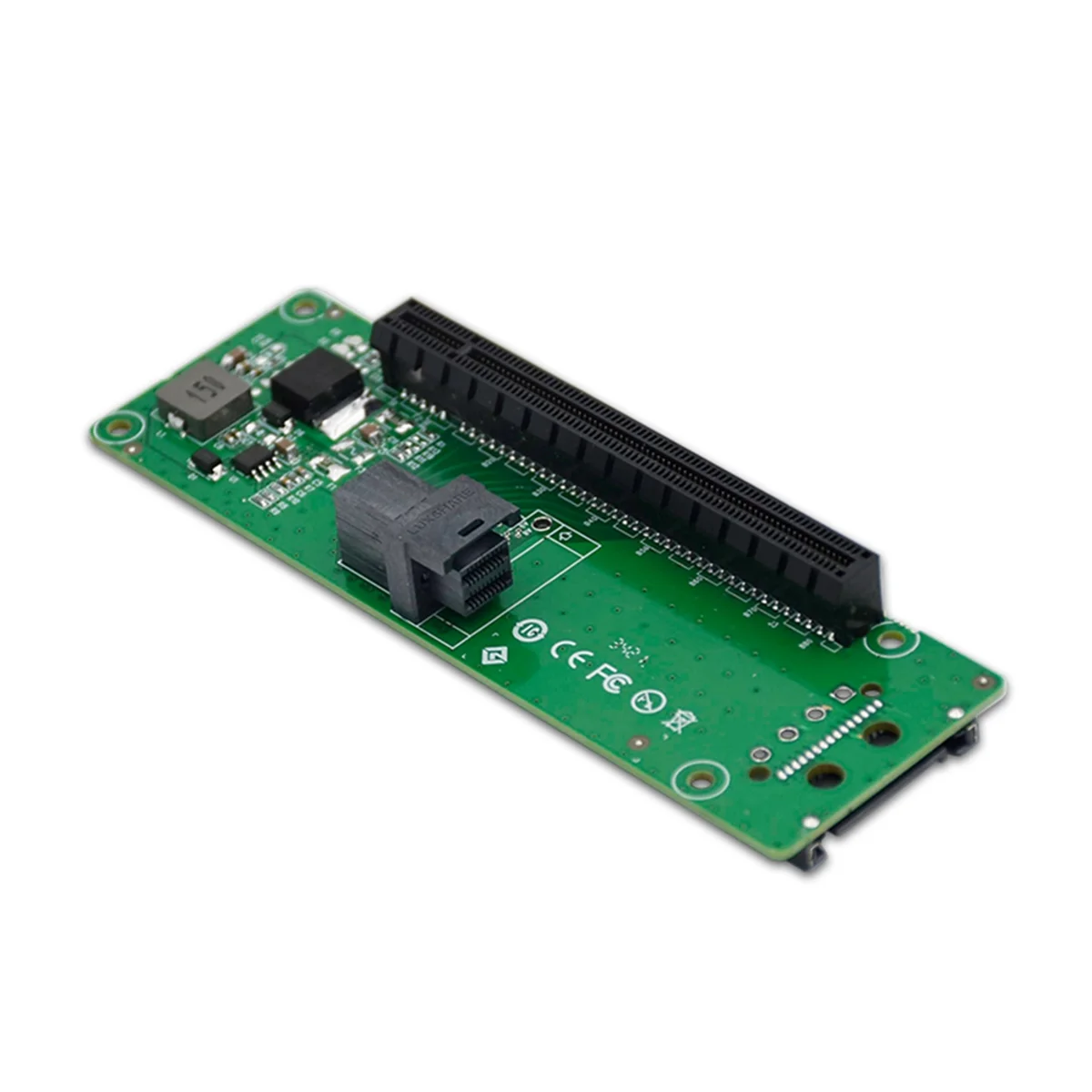 SFF-8643 1พอร์ตไปยังอะแดปเตอร์สล็อต X16 PCIe