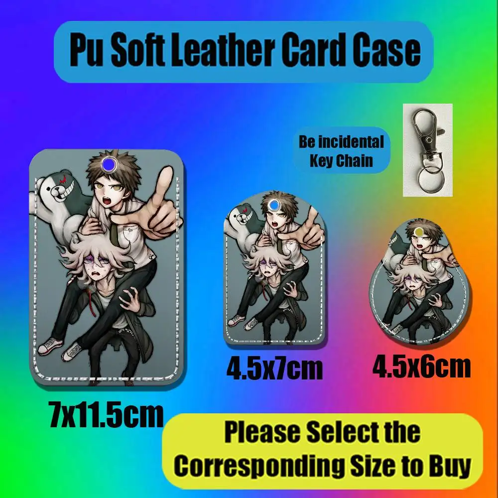 For Danganronpa Trigger Happy Havoc Nagito Komaeda For AirTag Case Card Holder Keychain ID Credit Bank Access Badge Tag Shell