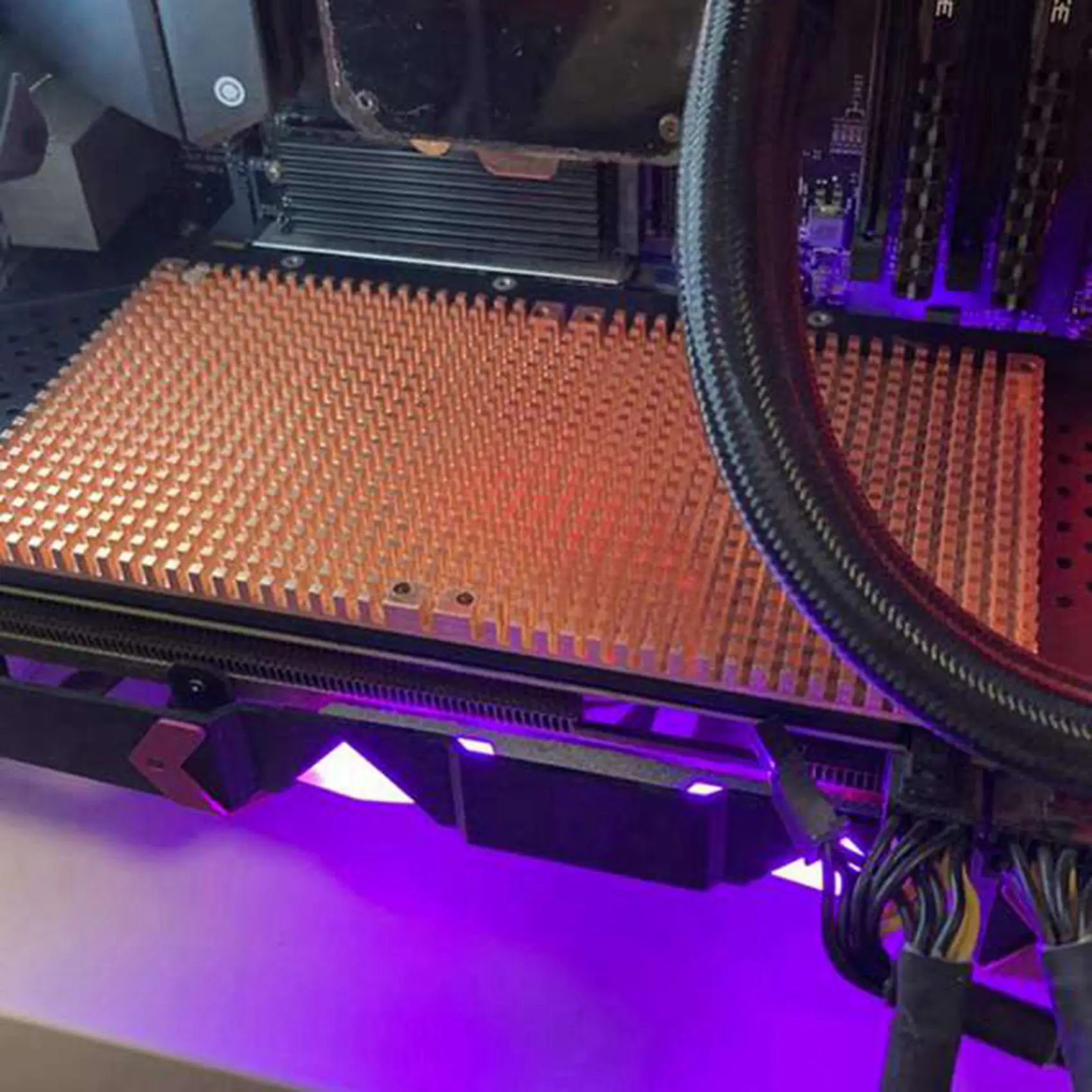 

2X RTX 3060 3080 3090 Backplane Pure Copper Heat Sink Graphics Card Memory Auxiliary Radiator 90X180MM(2Mm)-ABIU