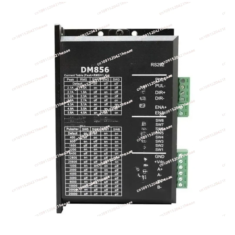 

Suitable for DM856 2-phase 57 86 Digital Stepper Motor Driver 20-80V 1A to 5.6A motor