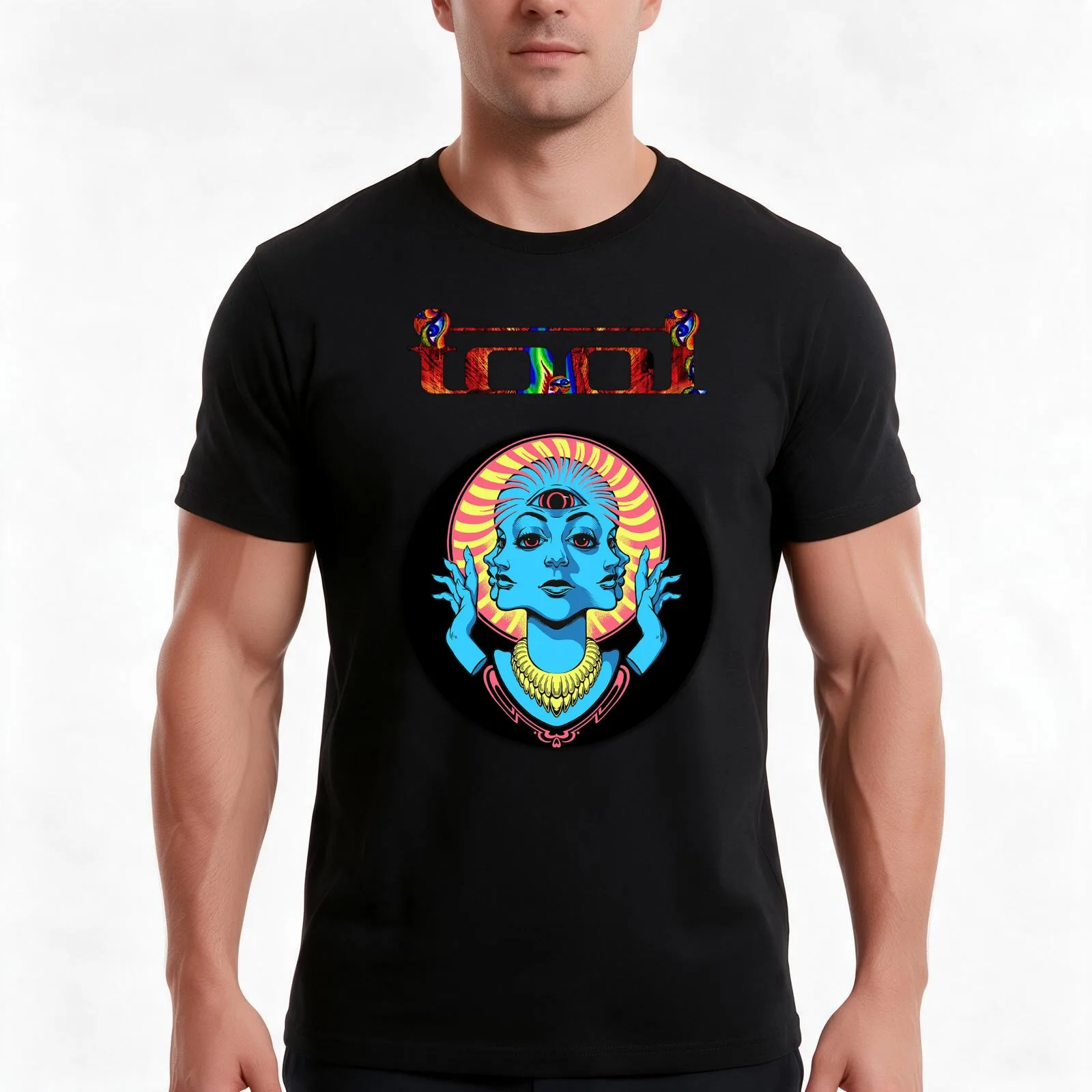 new toolband T-Shirt Summer Casual Cotton Tee Oversized Streetwear Tops Vintage Graphic Print Loose Fit Short Sleeve