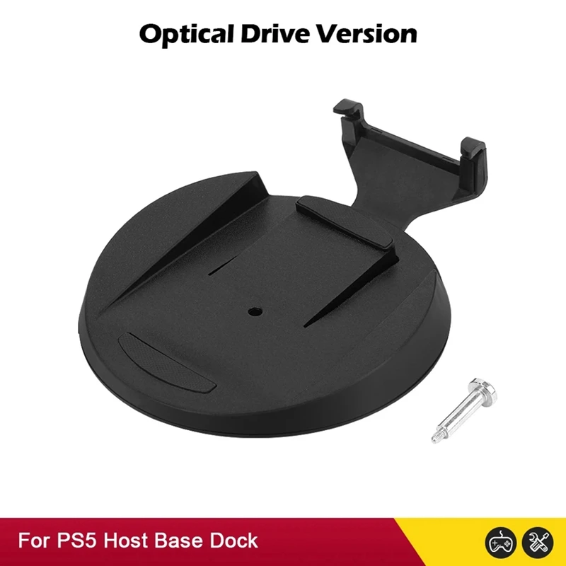 For PS5 Disc Edition Vertical Stand With Fixing Screws, Console Base Support Bracket For PS5 Gaming Console Accessories