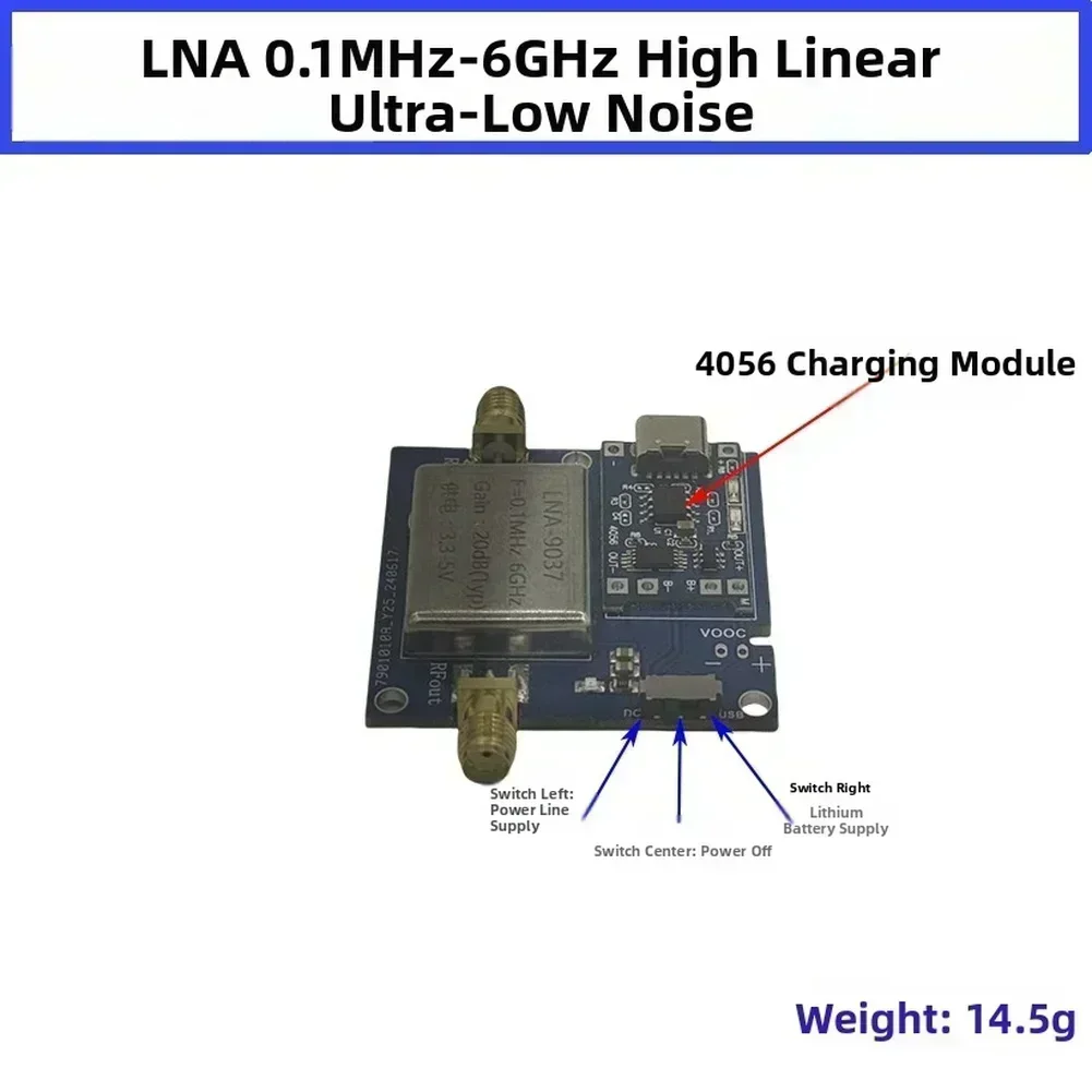 Full Band Software Defined Radio Receiver Module High Gain  FOR LNA  RF Booster For Test Measurement Tool Accessory