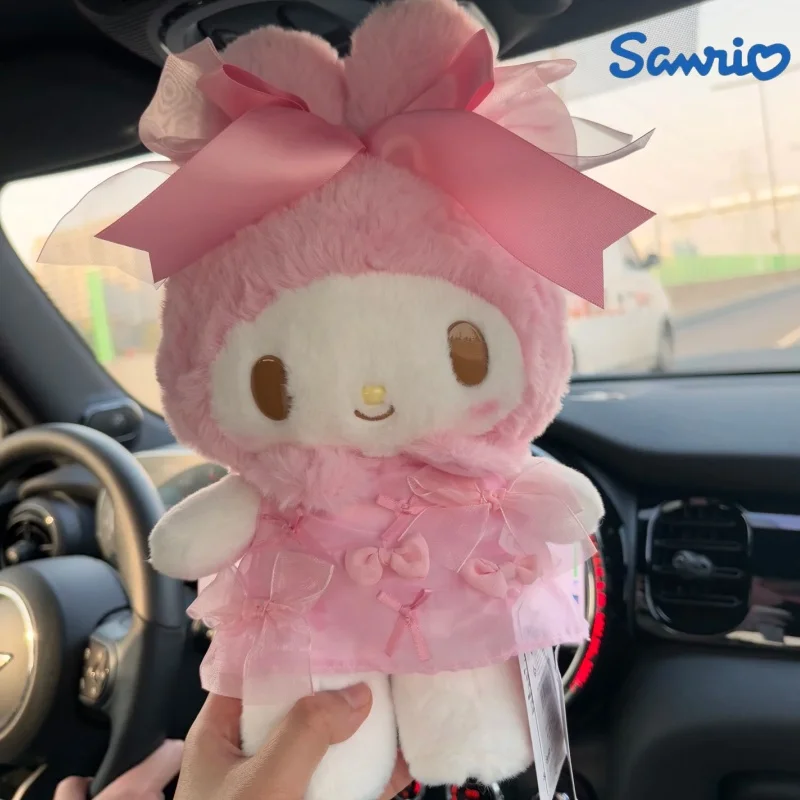 

Hot Sanrio Melody 50th Genuine Anniversary Limited Pink Sweet Princess Series Ribbon Pendant Bag Collectible Decoration Gift