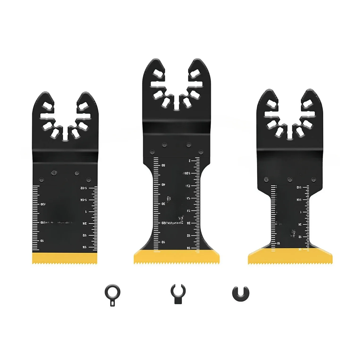 Titanium Oscillating Saw Blades Metal Cutting, 4 Types Multitool Blades Kits for Metal Nails Wood Plastic