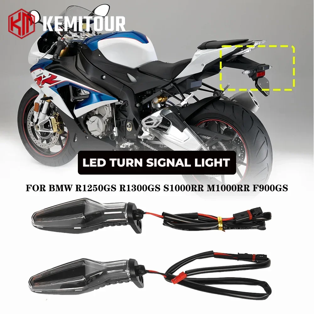 

Motorcycle LED Turn Signal Indicator For BMW F900GS R1250GS R1300GS GS LC ADV S1000R RR XR M1000R Rear Brake Flasher Lamp Parts