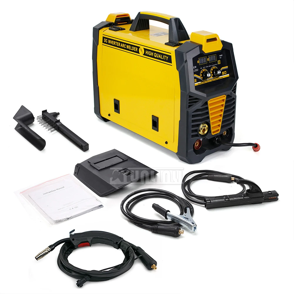 Elektrisches Schweißgerät MIG/MMA/WIG Mehrere Argon-Lichtbogenschweißen Dampfschweißen Stahlplattenschweißen Gas/gaslos 220 V