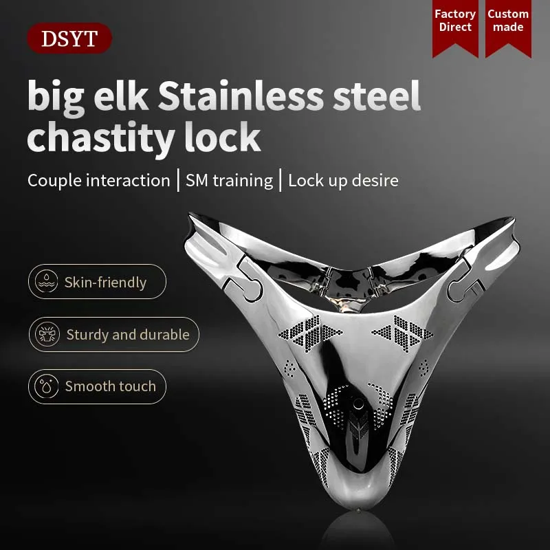 big elk Stainless steel  chastity lock
