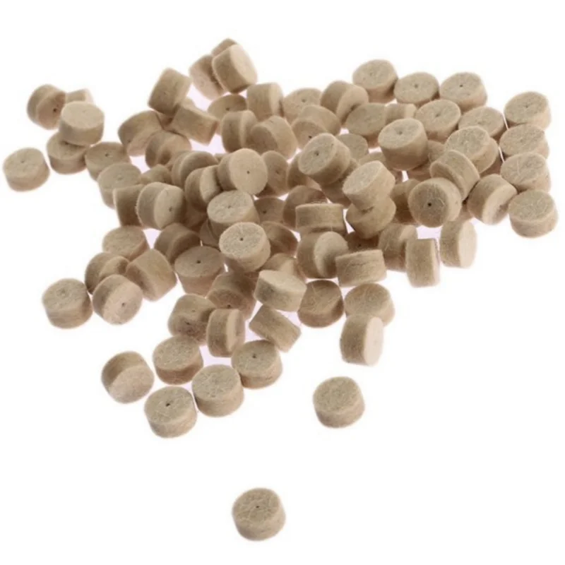50Pcs 13mm Wool Felt Polishing Buffing Wheel Grinding Polishing Pad+2Pcs 3.2 mm Shanks for HOMEFISH Tool