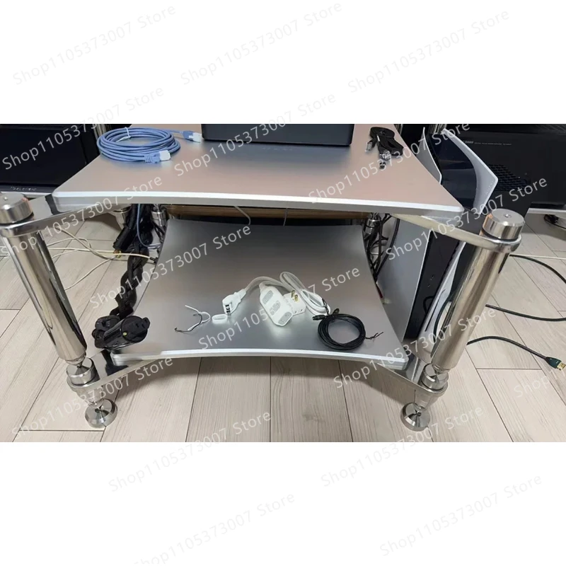 Audio-Lautsprecher-Verstärker-Gehäuse DAC-Rahmen Rack Edelstahl-Säule Aluminium-Ausrüstung Stoßdämpfer Stativ-Regal-Fuß