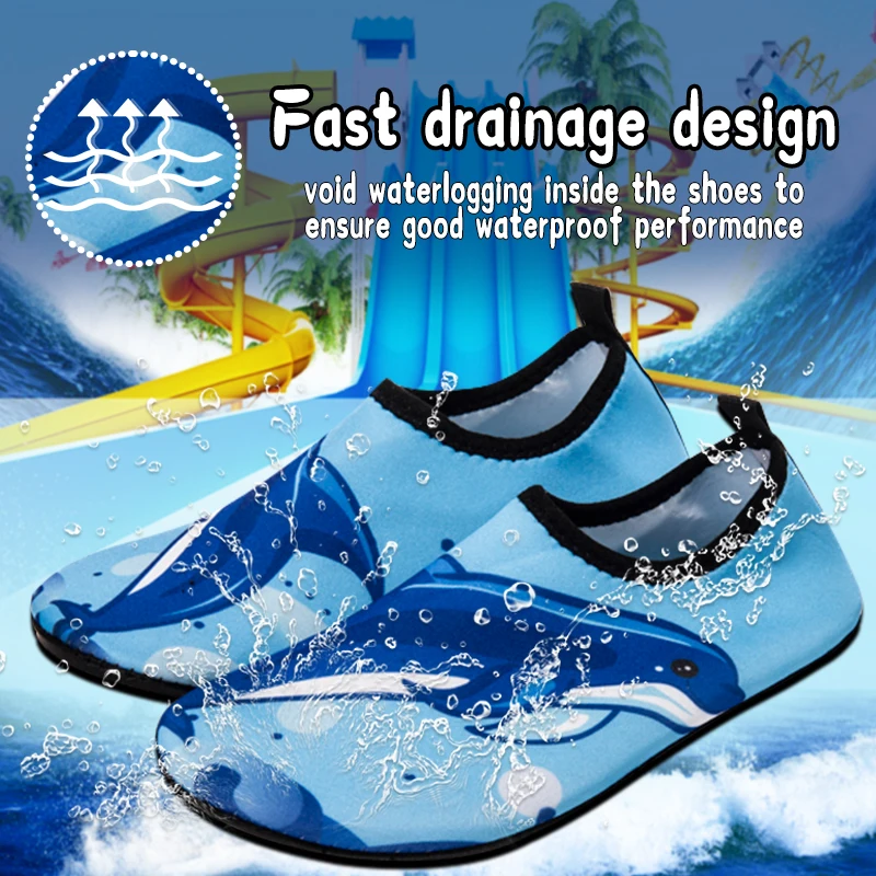 Kinder Wasser Strand Schuhe Mädchen Jungen Schwimmen Schuhe Schnell Trocknende Aqua Schuhe Weichen Boden Hausschuhe Schnorcheln Schwimmen Socken – Detail 9