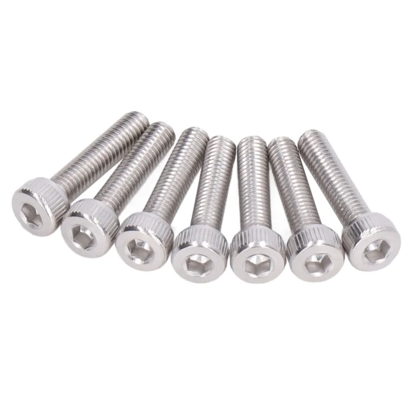

100Pcs Hex Socket Head Cap Screws Galvanized Steel Screw Kit Industrial Fasteners M4x0.7mm2800-0004-0018