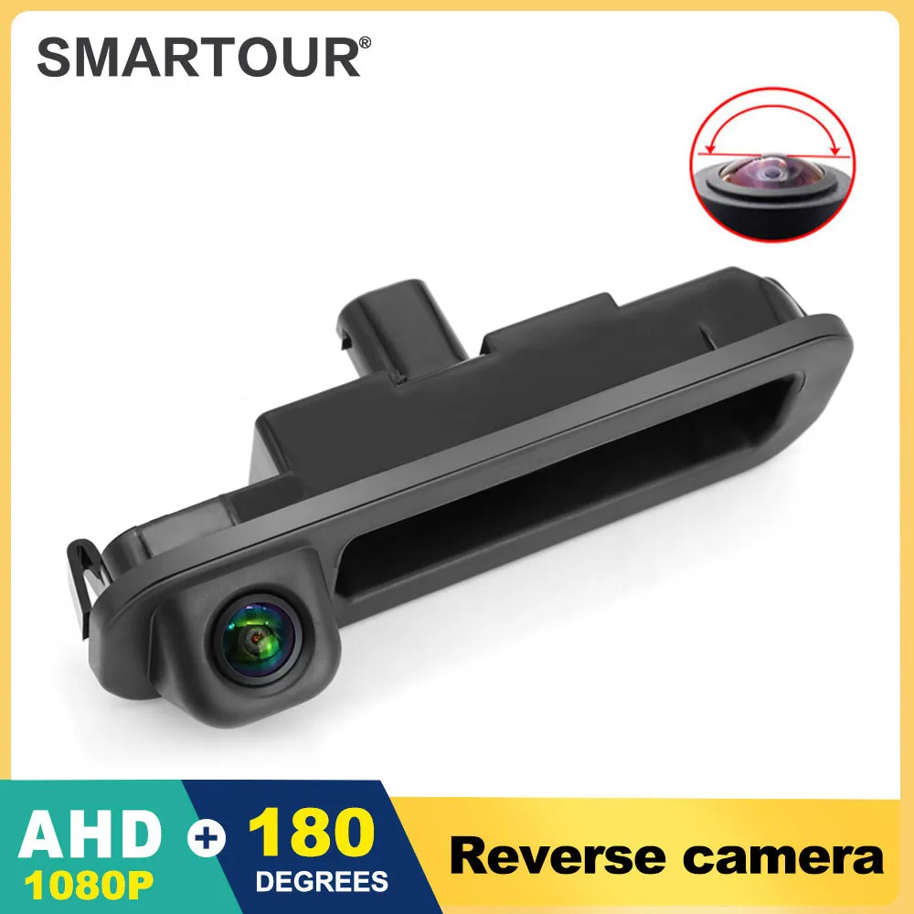 Smartour AHD 1080P Car Camera for Ford Focus 2 3 Hatchback Sedan 2012 2013 SW 2015 Dedicated Trunk Handle HD Rear View Camera