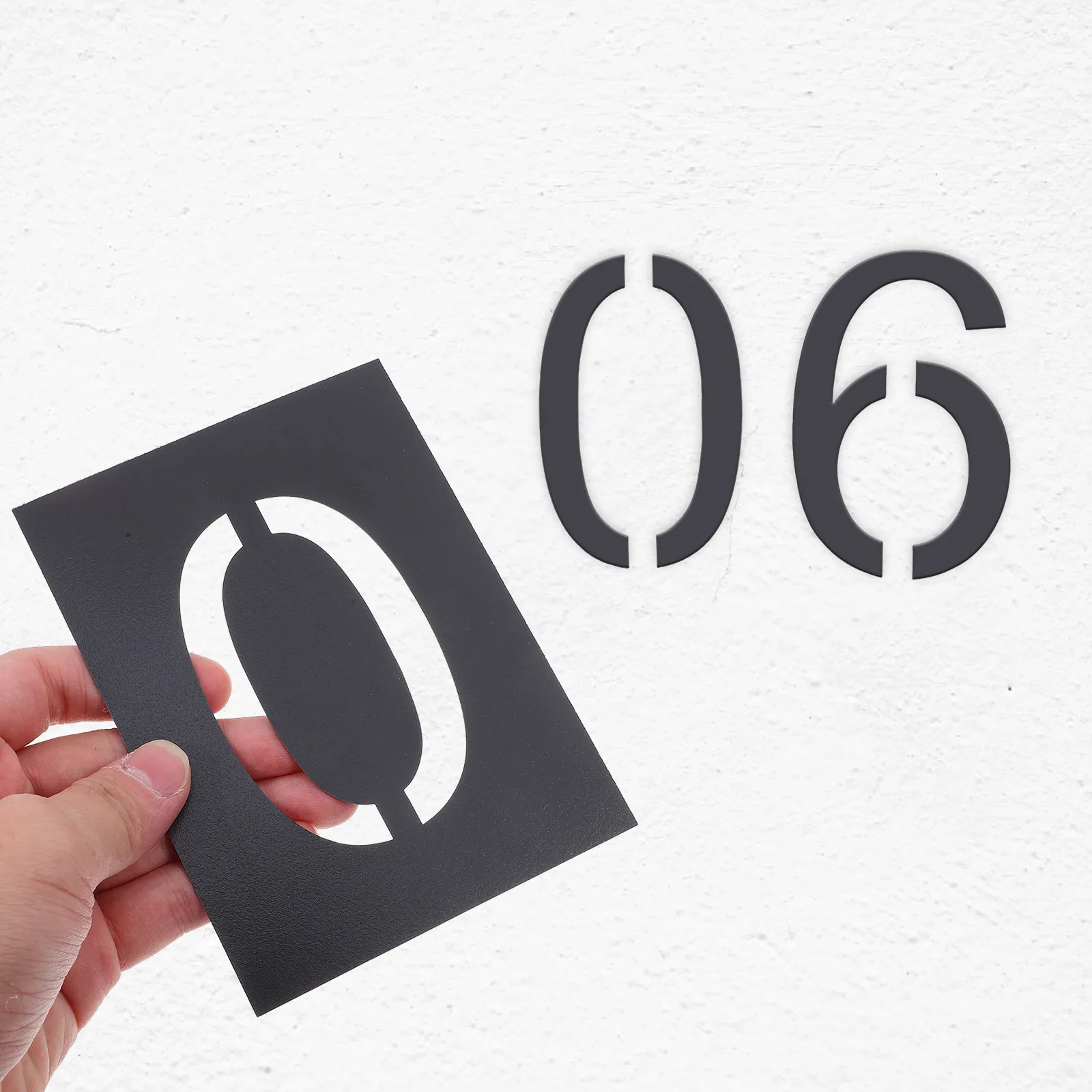 1Set Number Stencils Reusable Address Sign Stencils 0-9 for Door Mailbox Parking Curb Painting Number Templates