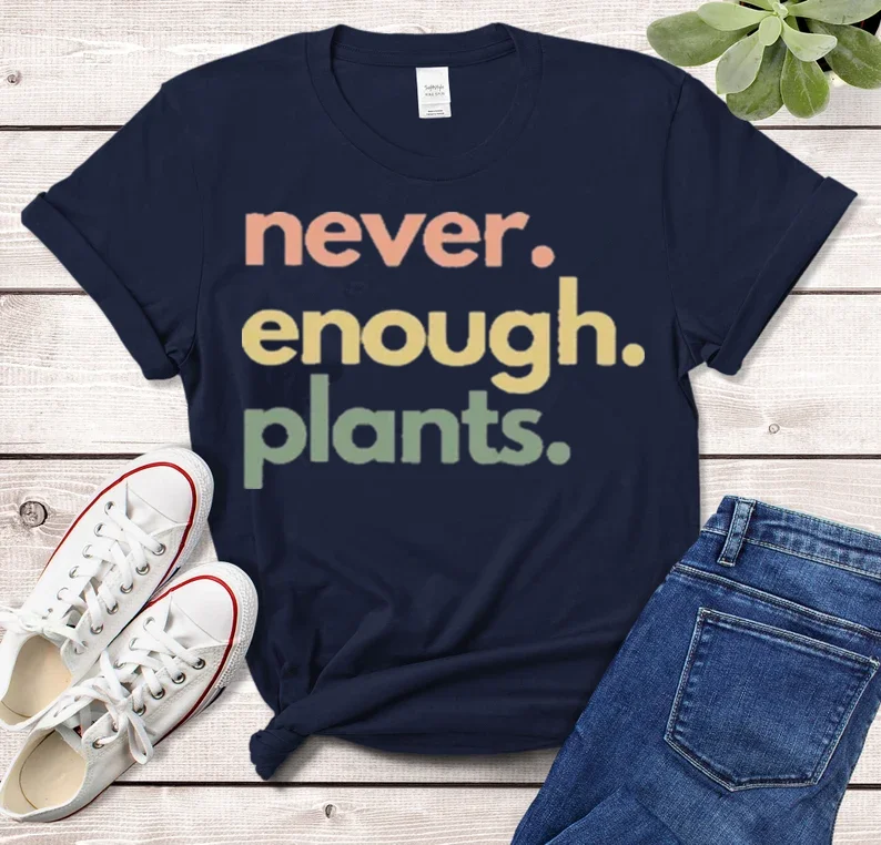 Camiseta de manga larga con cuello redondo para mujer, camisa de manga corta con diseño de plantas, estilo gótico, regalo de jardinería